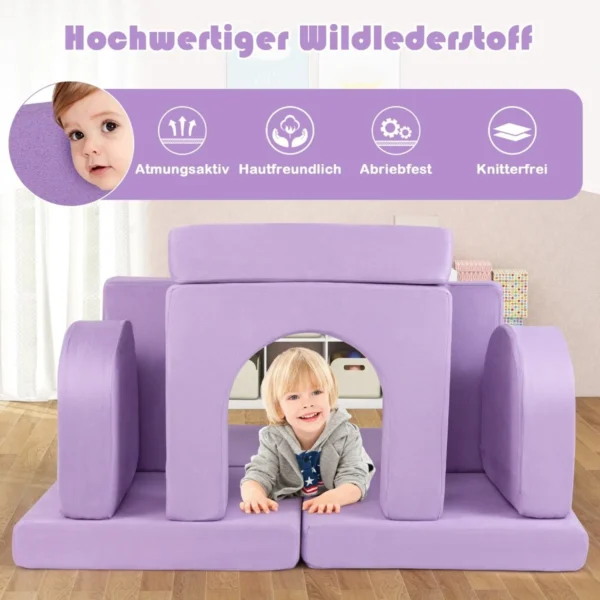 Modulinė vaikiška sofa, violetinės spalvos