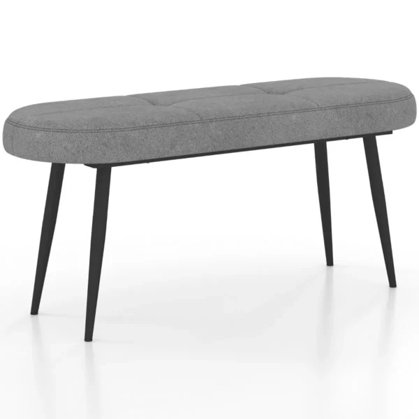 Prieškambario suolas 113x40x48cm., pilkos/juodos spalvos