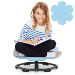 Vaikiška kėdė 54x50x25cm., mėlynos/juodos spalvos