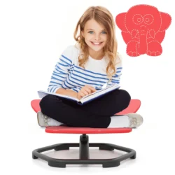 Vaikiška kėdė 54x50x25cm., raudonos/juodos spalvos