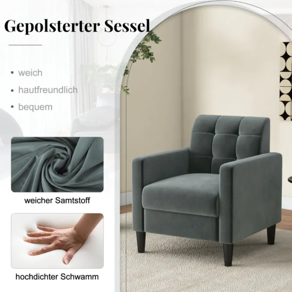 Fotelis 69x68x79,5cm., tamsiai pilkos/juodos spalvos