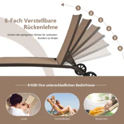 Gultas 190,5x61x34cm., rudos/juodos spalvos