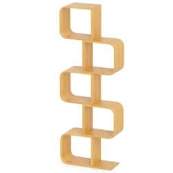 Pastatoma lentyna 61x23x166cm., šviesiai rudos spalvos