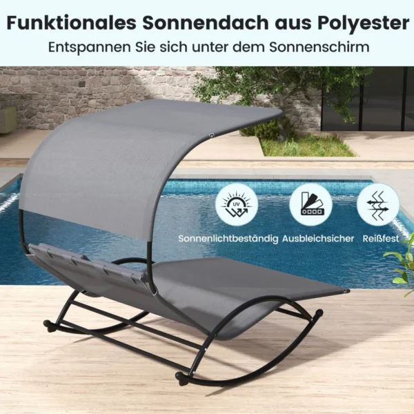 Gultas 182x137x165cm., tamsiai pilkos/juodos spalvos