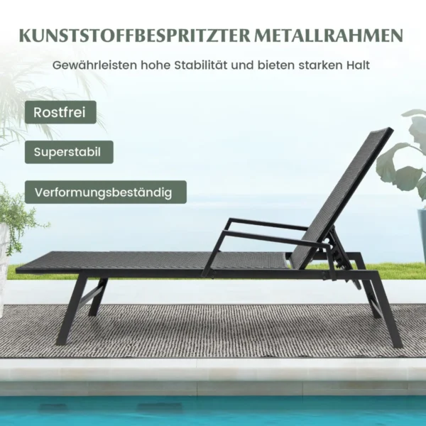 Gultas 193x59x33cm., juodos spalvos