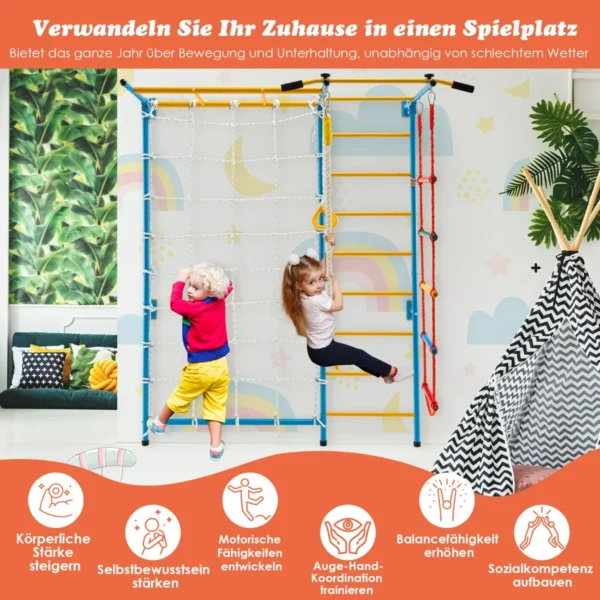 Gimnastikos kopėčios 199x84x222cm., įvairių spalvų