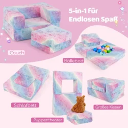 Modulinė vaikiška sofa 71x53x34,5cm., įvairių spalvų