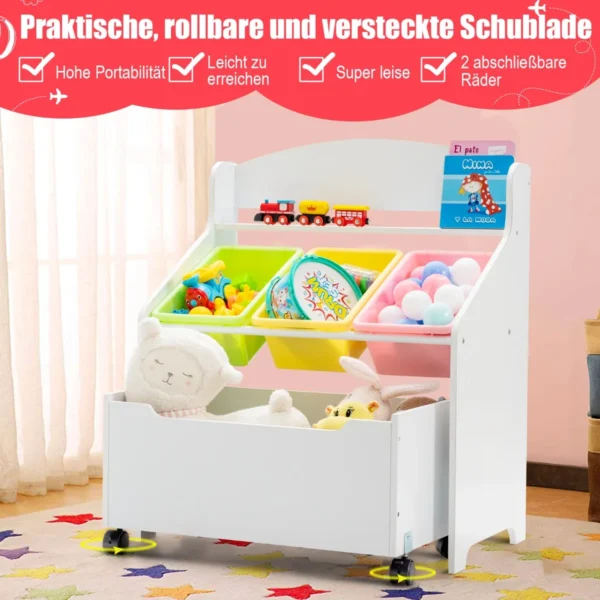 Vaikiška lentyna 63,5x38x76cm., įvairių spalvų