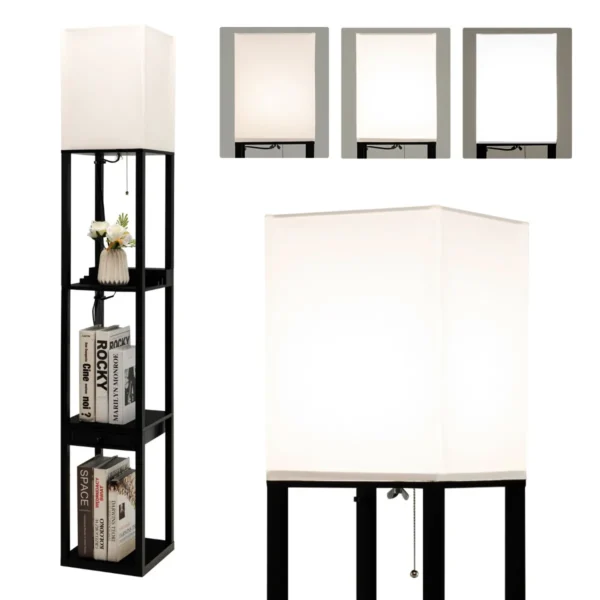 Toršeras 25x25x159,5cm., juodos/baltos spalvos