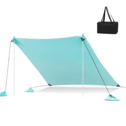 Paplūdimio pavėsinė 300x300x200cm., mėtinės spalvos