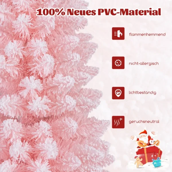 Dirbtinė eglė 44x150cm., rožinės spalvos