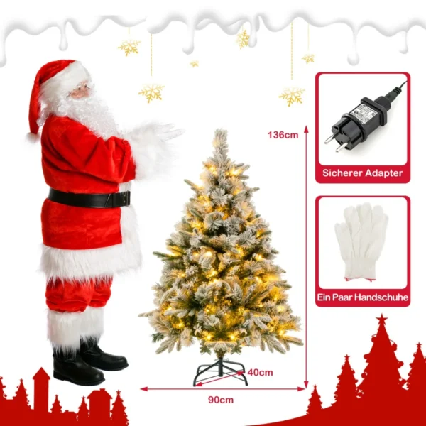 tannenbaum-cm24318de_8_.webp Dirbtinė LED eglė 90x136cm., žalios/baltos spalvos