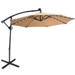 Lauko skėtis 300x230cm., smėlio/juodos spalvos