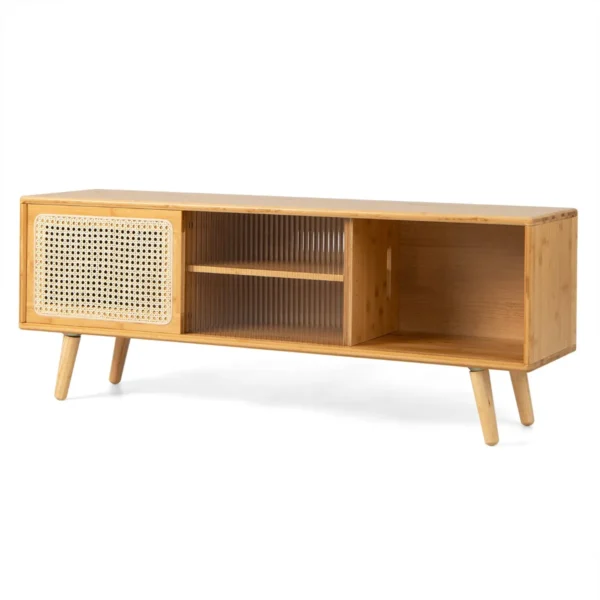 TV staliukas 120,5x31x45,5cm., šviesiai rudos spalvos