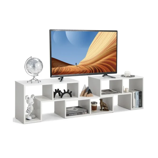 TV staliukas 180x30x43cm., baltos spalvos