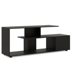 TV staliukas 152x38x58,5cm., juodos spalvos