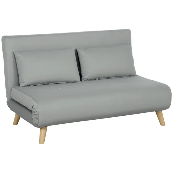 Sofa-lova Homcom 130x78x79cm., pilkos/šviesiai rudos spalvos