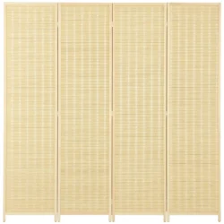 Širma Homcom 180x1,7x180cm., šviesiai rudos spalvos