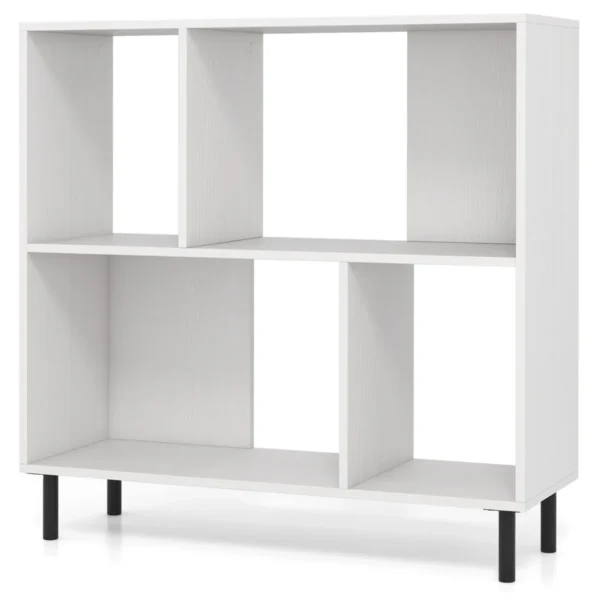 Pastatoma lentyna 90x30x90cm., baltos/juodos spalvos