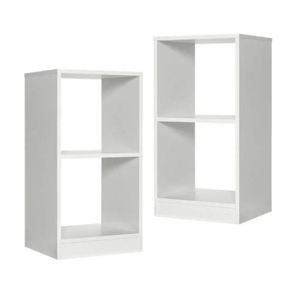 Rinkinys iš 2 lentynų 38x33x72,5cm., baltos spalvos