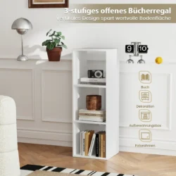 Pastatoma lentyna 35,5x33x103cm., baltos spalvos