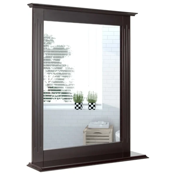 Sieninis veidrodis 68,5x57x12cm., tamsiai rudos spalvos