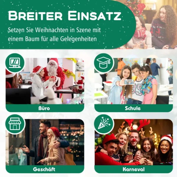 Dirbtinė eglė 40x150cm., žalios spalvos