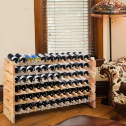 Vyno lentyna 119x29x72cm., šviesiai rudos spalvos