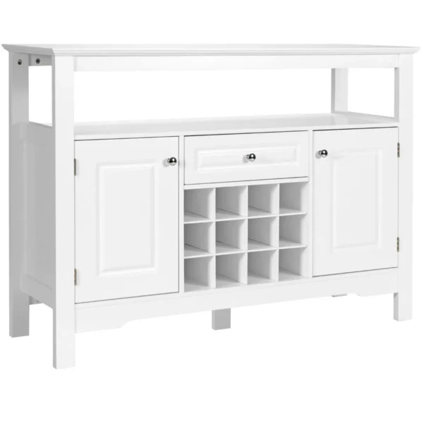 weinschrank-buffetschrank-hw55015wh-1_2_.webp Virtuvės spintelė 117x40,5x85,5cm., baltos spalvos