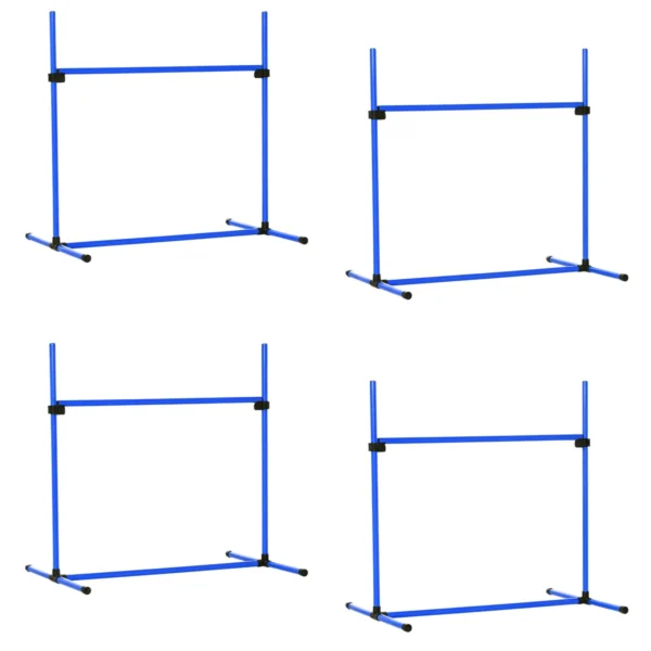Šunų treniruočių rinkinys iš 4 dalių PawHut 99x65x94cm., mėlynos spalvos