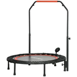Fitneso batutas su rankena Homcom 102x102x123cm., juodos spalvos