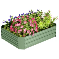 Pakelta lysvė Outsunny 120x90x30cm., žalios spalvos