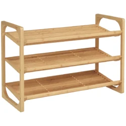 Batų lentyna Homcom 76x33x51cm., rudos/juodos spalvos