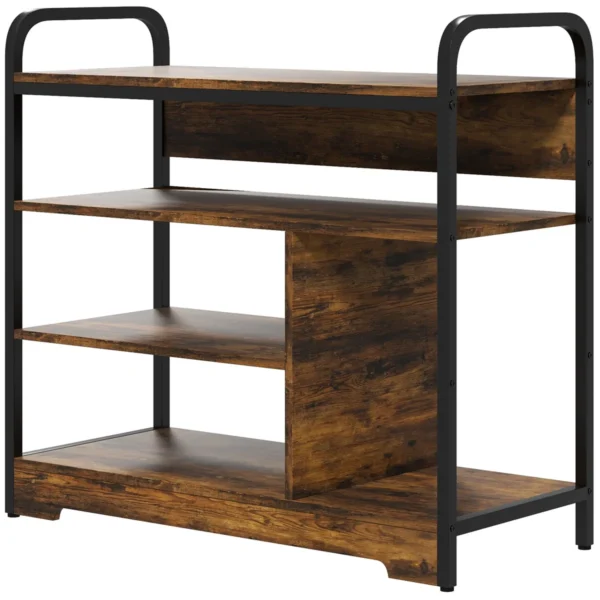 Batų lentyna Homcom 70x30x65cm., rudos/juodos spalvos