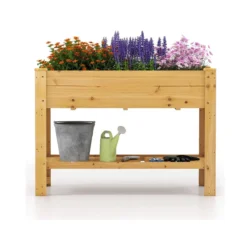 Pakelta lysvė 120x60x81cm., šviesiai rudos spalvos