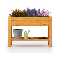 Pakelta lysvė 120x60x81cm., rudos spalvos