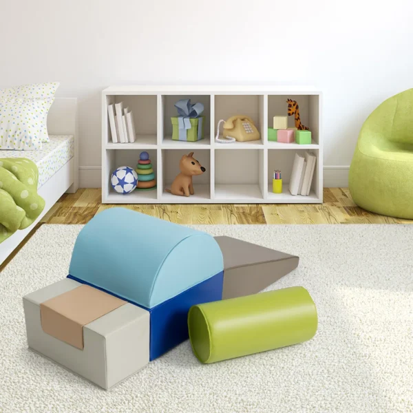 Rinkinys iš 6 statybinių kaladėlių, įvairių spalvų