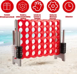 Lauko žaidimas keturis iš eilės 120x42x104cm., įvairių spalvų