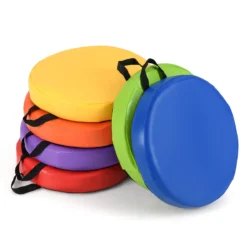 Rinkinys iš 6 sėdmaišių 35x35x6cm., įvairių spalvų