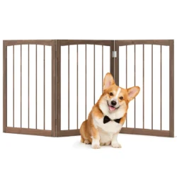 Šunų aptvaras 159x76cm., rudos spalvos