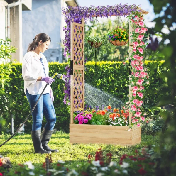 Pakelta lysvė 110x44x182cm., šviesiai rudos spalvos