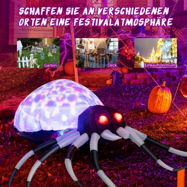 Pripučiamas LED helovino voras 93x105x34cm., įvairių spalvų