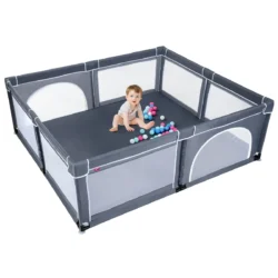 Maniežas 206x185,5x68cm., tamsiai pilkos spalvos