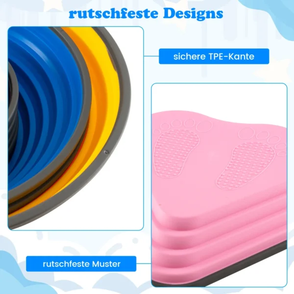 Rinkinys iš 11 balansavimo akmenų, įvairių spalvų