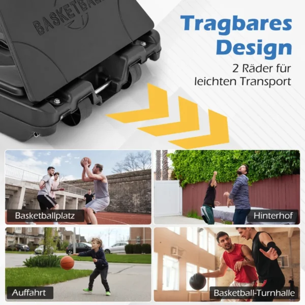 Krepšinio stovas 107x112x365cm., įvairių spalvų