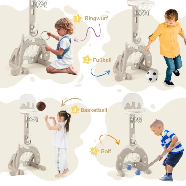 Vaikiškas krepšinio lankas su stovu 46x44x125cm., įvairių spalvų