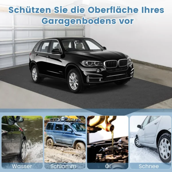 Garažo kilimėlis 800x220cm., tamsiai pilkos spalvos