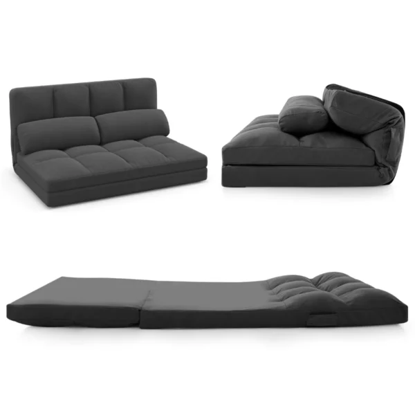 Sofa-lova 70x102x52cm., tamsiai pilkos spalvos