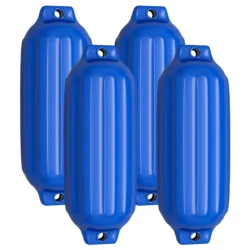 Rinkinys iš 4 valties bortų apsaugų 58x16,5cm., mėlynos spalvos