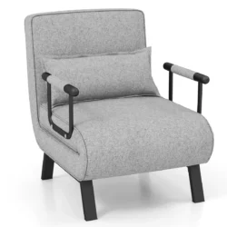 Fotelis 79x65x79cm., pilkos/juodos spalvos